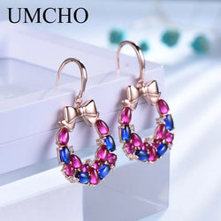 Rose Gold Dangle Earrings for Woman