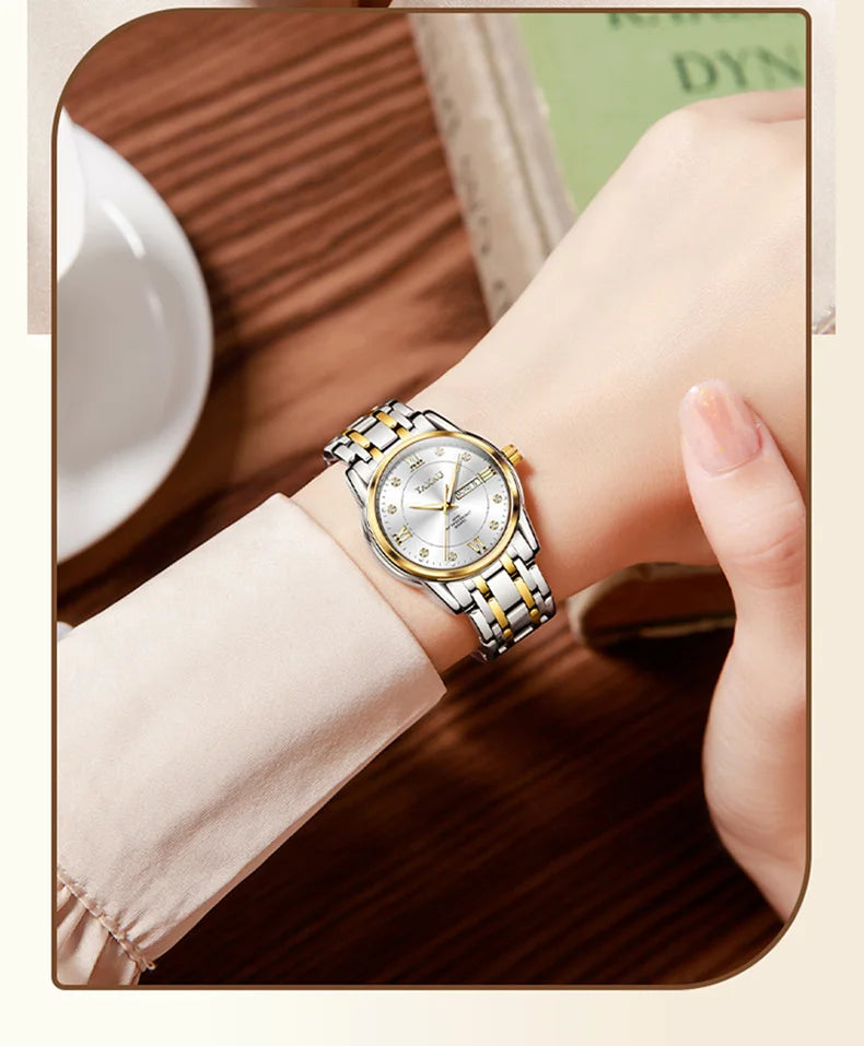 Stainless Steel Quartz Watch for Women