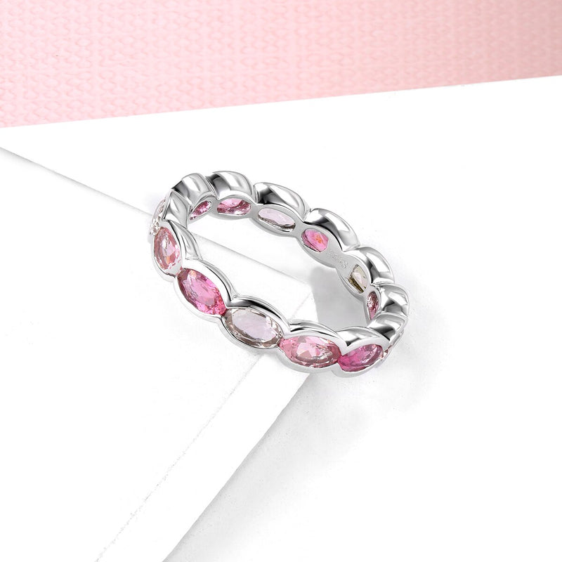 Sterling Silver Multicolor Tourmaline Ring