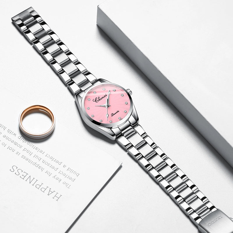 Stainless Steel Quartz Watch for Her