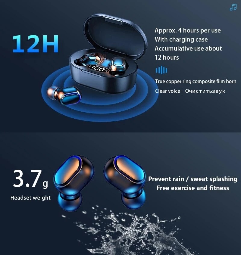 Stainless Steel Stereo Noise Reduction Bluetooth Headset for All