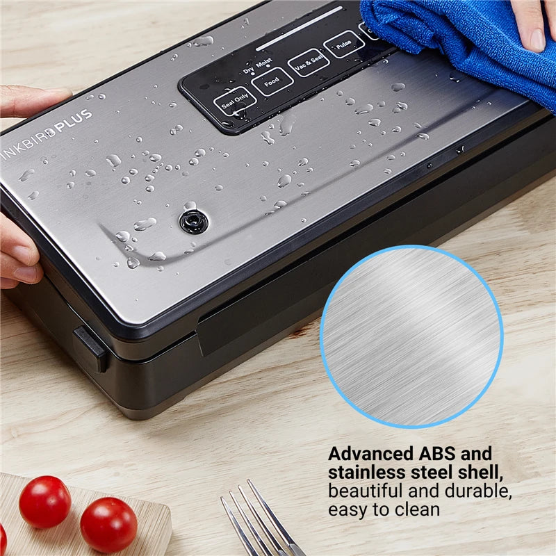 Plastic Bag Vacuum Sealer with Dry/Moist/Pulse/Canister Modes