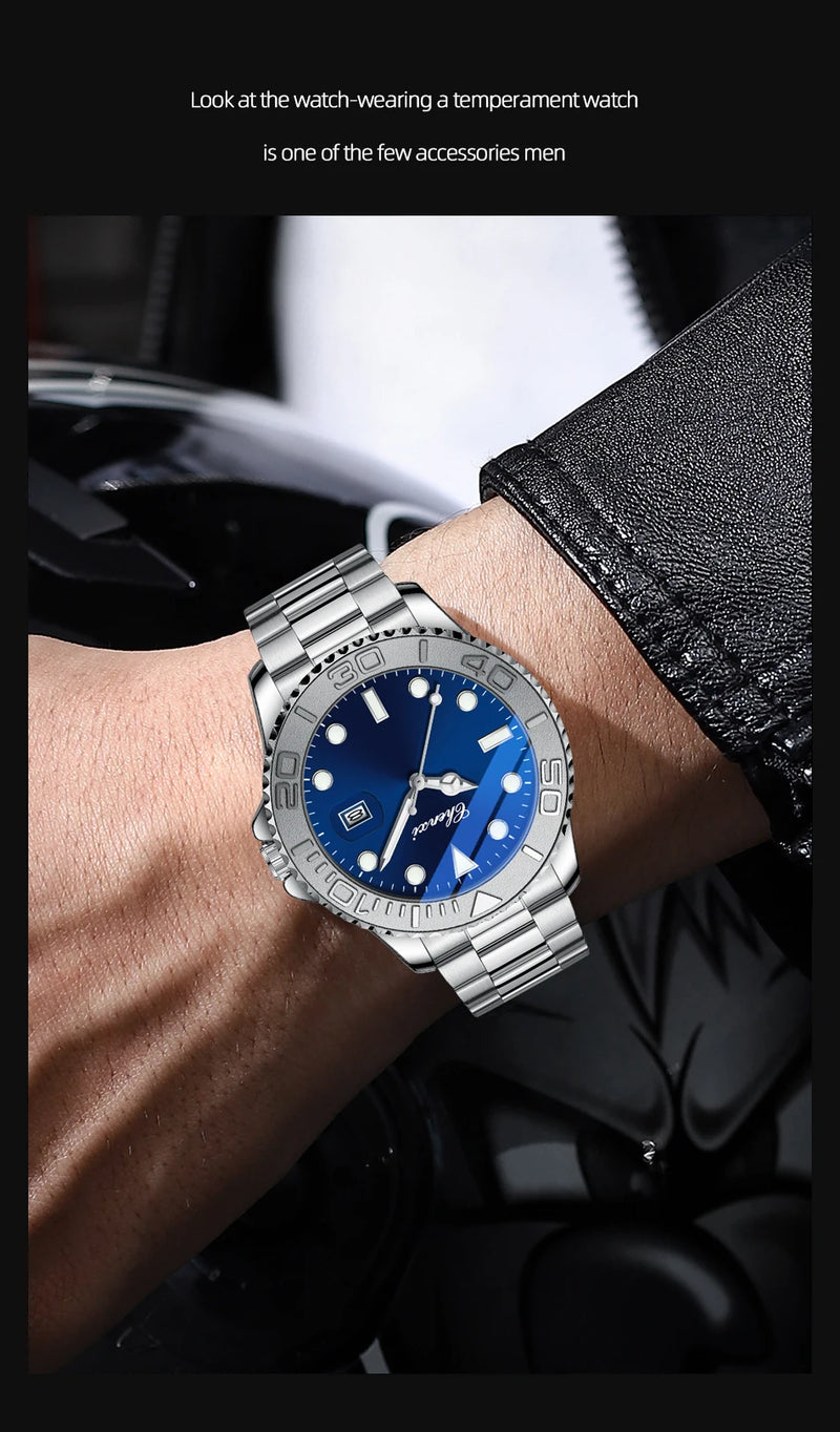 Transparent Hollow Bottom Quartz Watch for Men