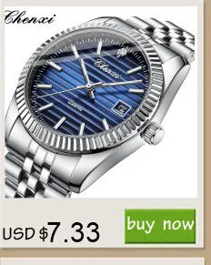 Stainless Steel Quartz Watch, Waterproof, for Men