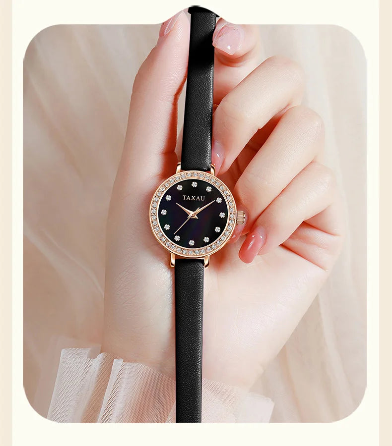 Stainless Steel Multifunctional Waterproof Quartz Watch for Women