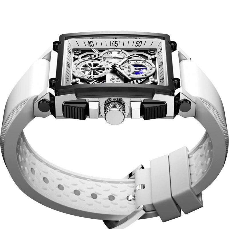 Stainless Steel Luminous Analog Chronograph Watch for Men.