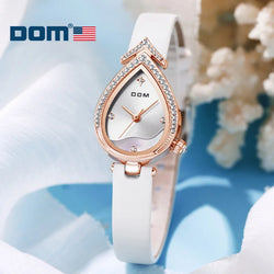 Stainless Steel 0.15ct Diamond Quartz Watch for Women