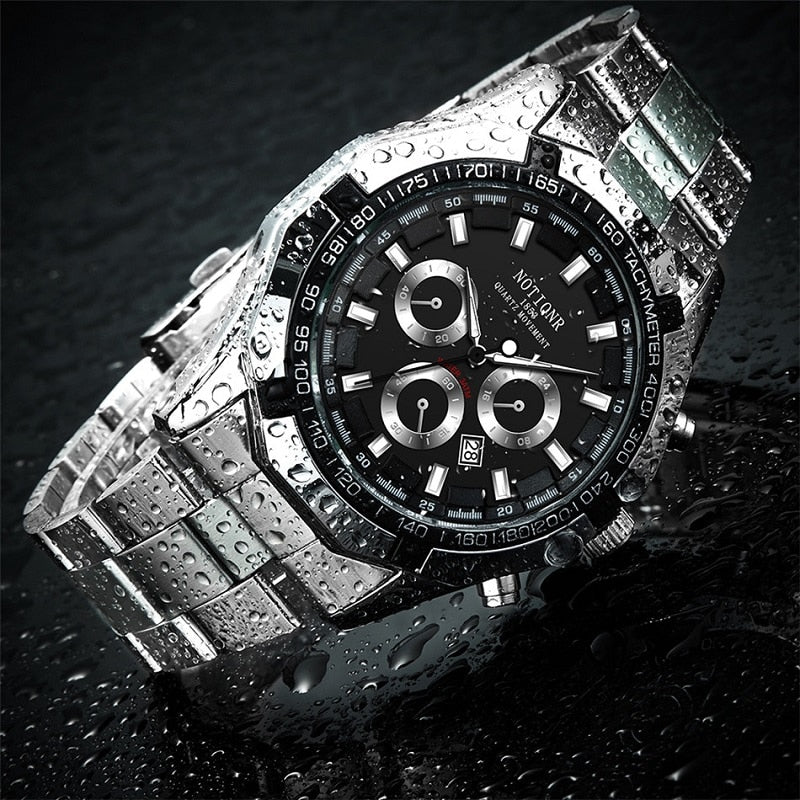 Stainless Steel Luminous Men's Sports Watch