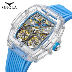 Transparent Plastic Luxury Mechanical Watch for Men