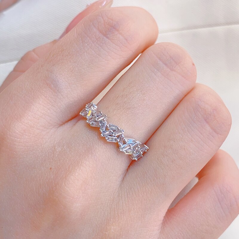 18K White Gold 0.50ctw Natural Diamond Vintage Wedding Ring for Women