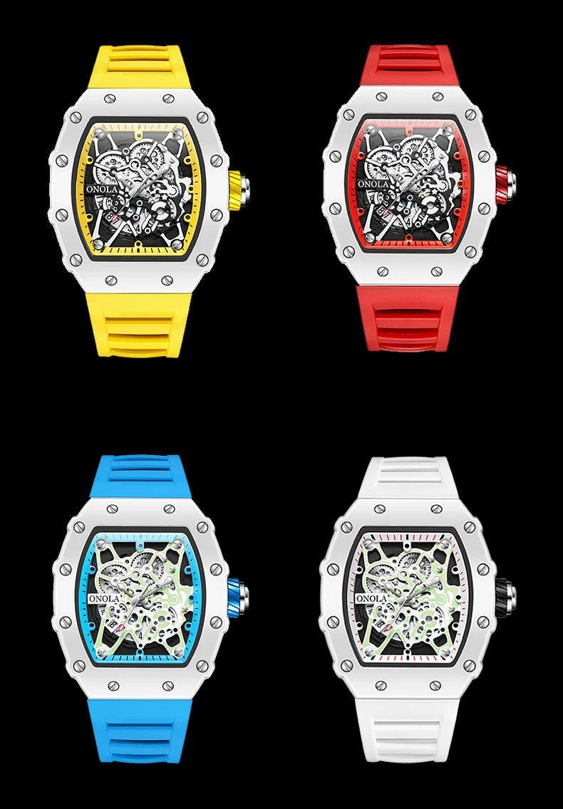 Quartz Silicone Watches for Men