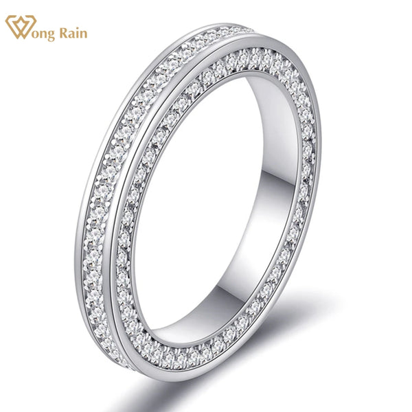 Wong Rain 18K Gold Plated 925 Sterling Silver Lab Sapphire Gemstone Ring for Women Wedding Party Fine Jewelry Band Wholesale