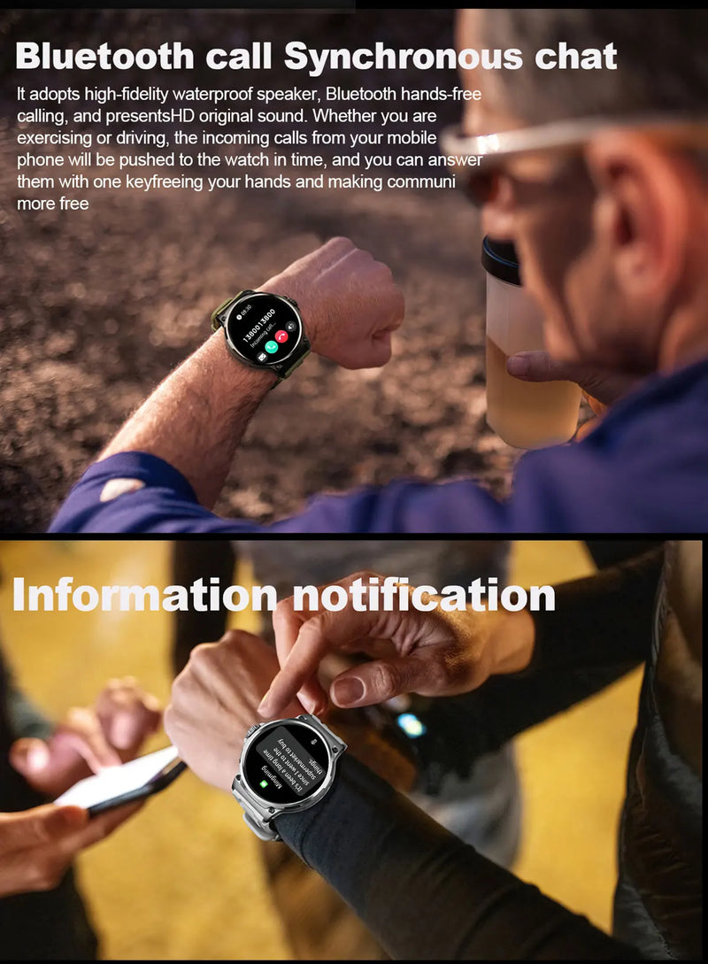 Smart Watch for Men with GPS Tracking, 1.85-Inch Display, Long Battery Life, & Health Monitoring Features