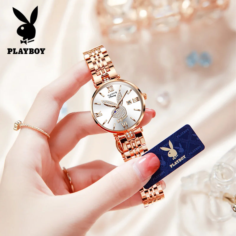 Stainless Steel Elegant Quartz Watch for Women