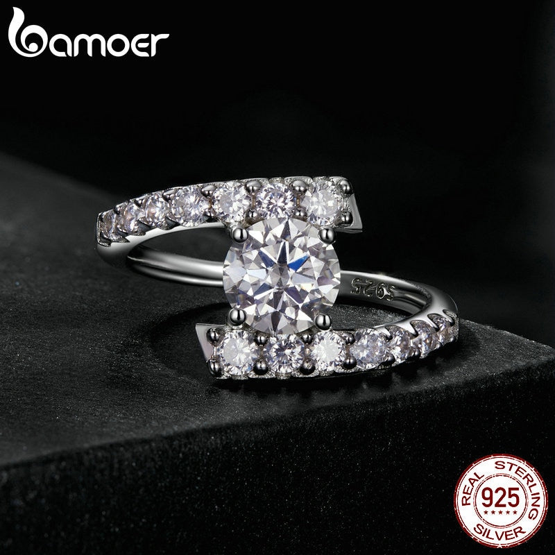 925 Sterling Silver 1.00ct Moissanite Ring for Women