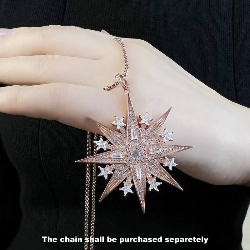 925 Sterling Silver Lucky Star Pendant for Women