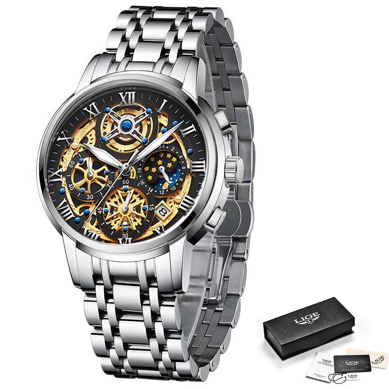 Stainless Steel Quartz Watch for Men