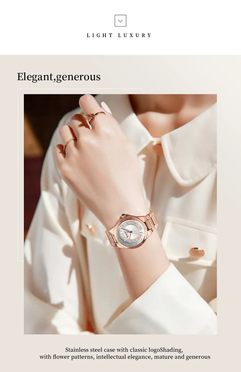 Stainless Steel Quartz Watch for Women.