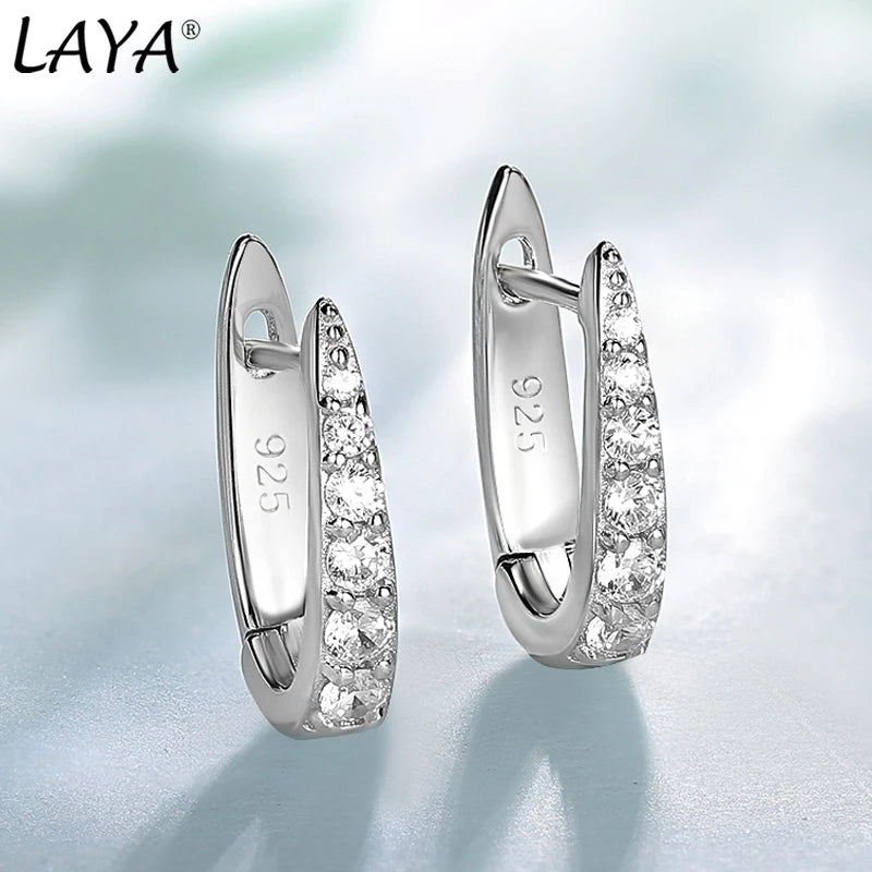 925 Sterling Silver Earrings with Stones for Women