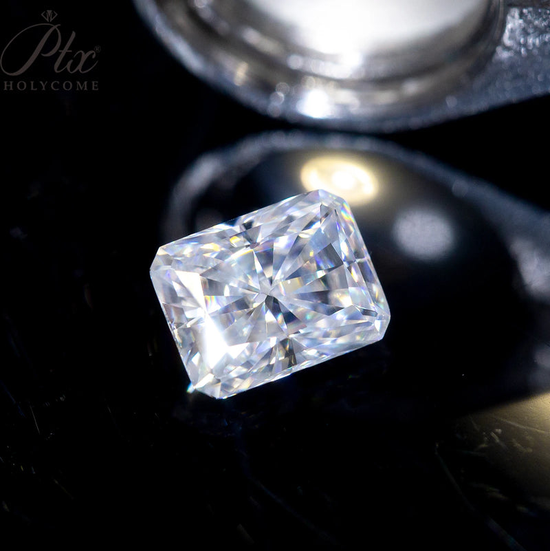 White Gold Radiant Cut 3.50ctw Moissanite