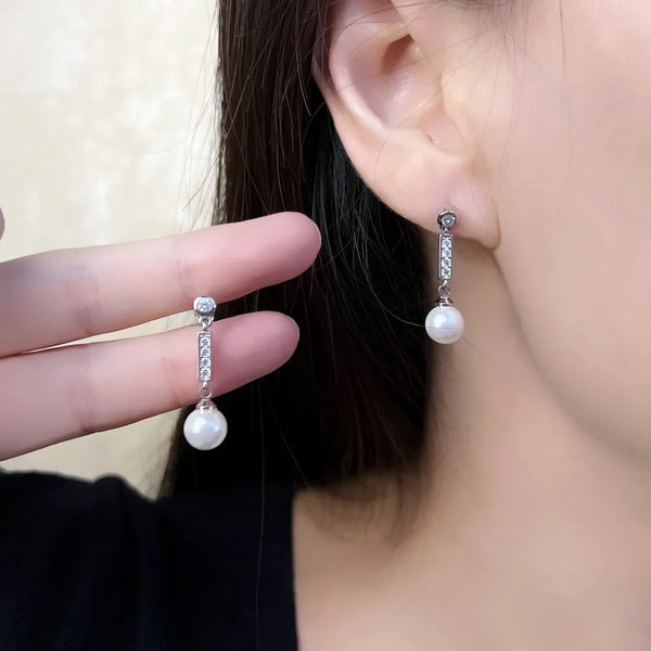 Sterling Silver Cultured Pearl Earring for Women