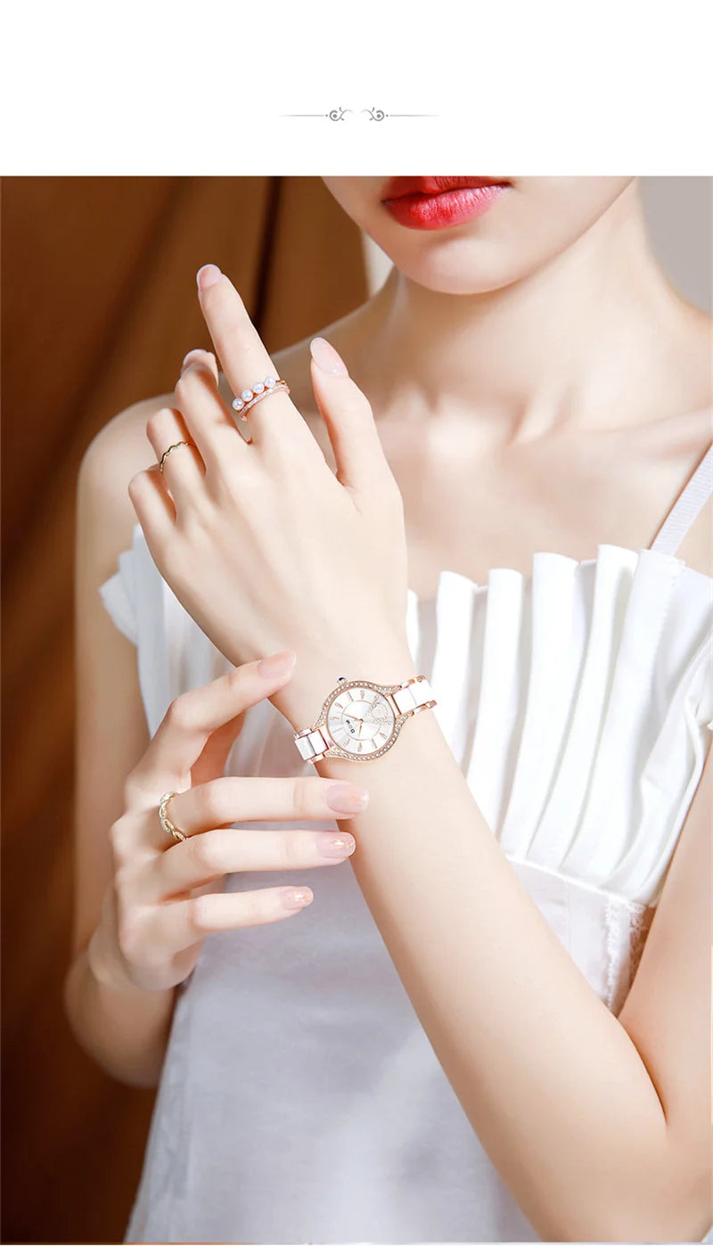 Stainless Steel Elegant Luxury Watch for Women