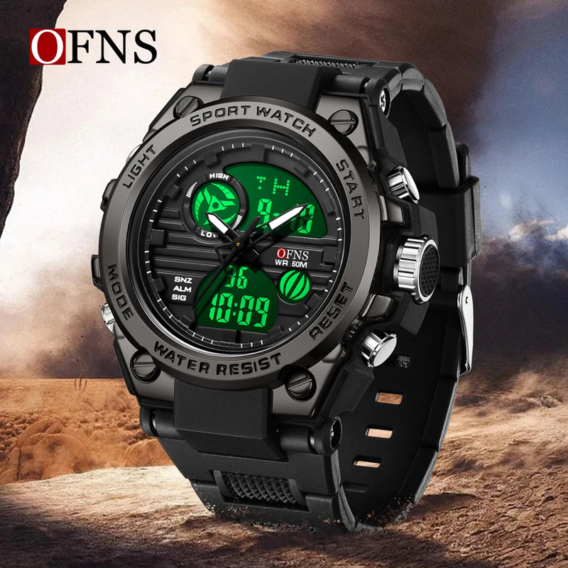 Steel Luxury Fashion G Style LED Digital Watch with Alarm for Men