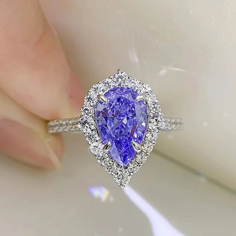 Sterling Silver Tanzanite Ring for Women