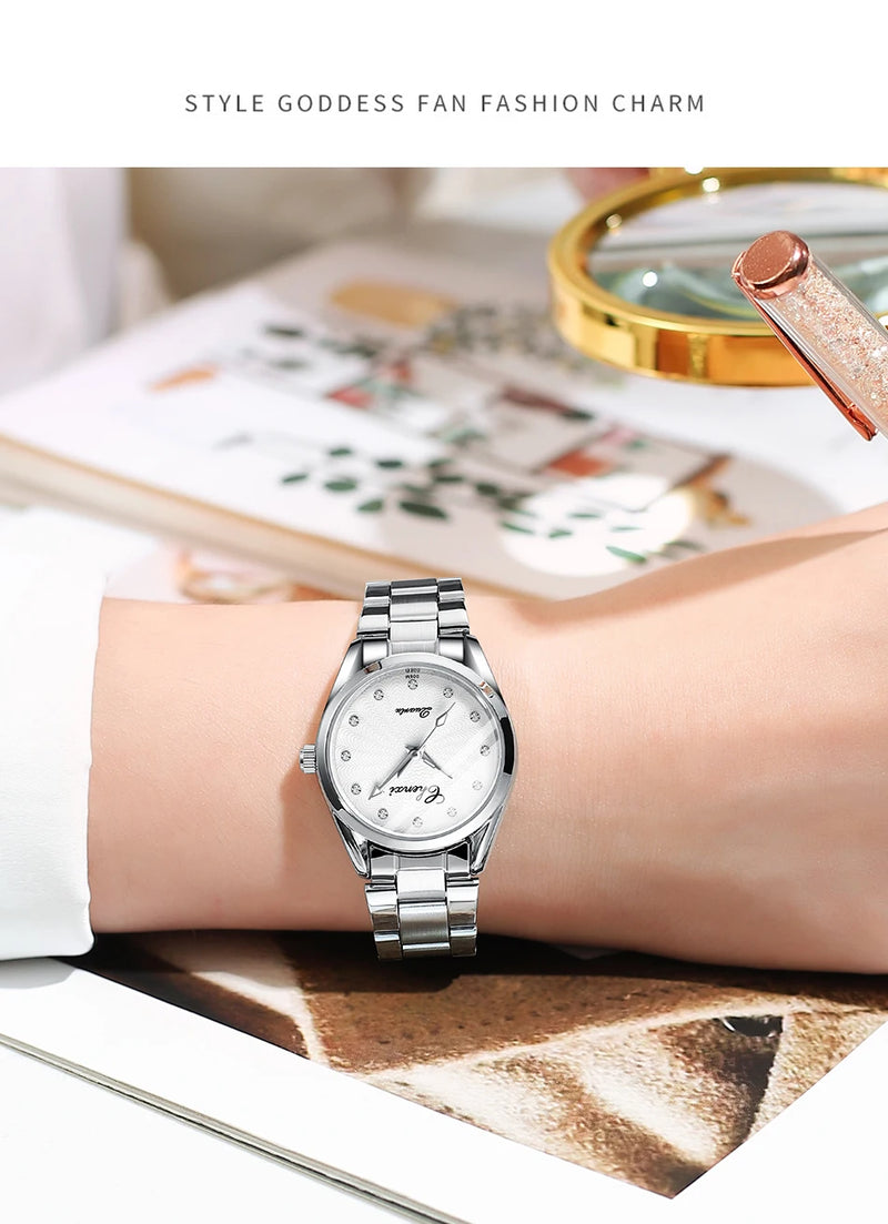 Stainless Steel Quartz Watch for Her