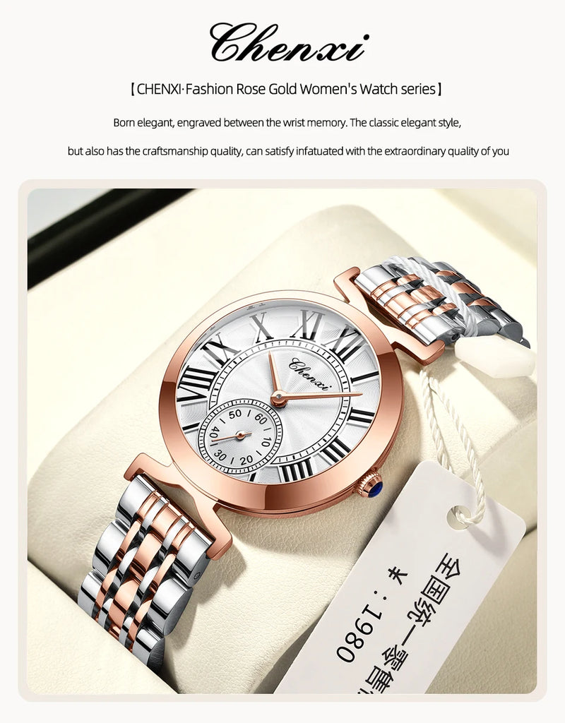 Stainless Steel Quartz Watch for Woman