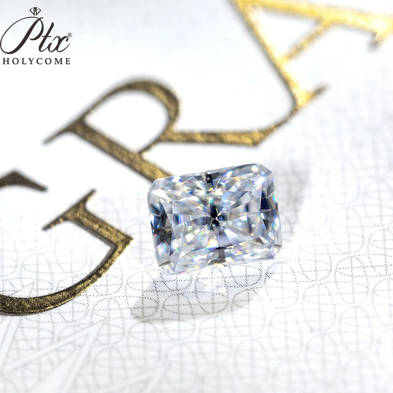 White Gold Radiant Cut 3.50ctw Moissanite