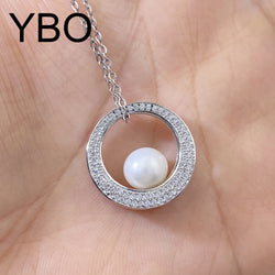 Sterling Silver 925 Freshwater Pearls Pendant Necklace for Women