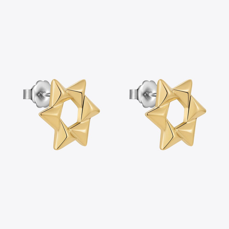 ENFASHION Pendientes Snowflake Stud Earring For Women Gold Color Aretes Windmill Design Jewelry Christmas Droppshiping E221473
