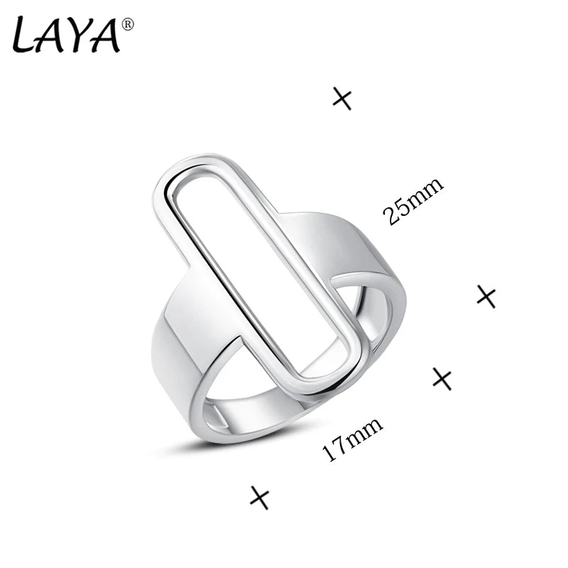 925 Sterling Silver Wide Irregular Ring for Unisex