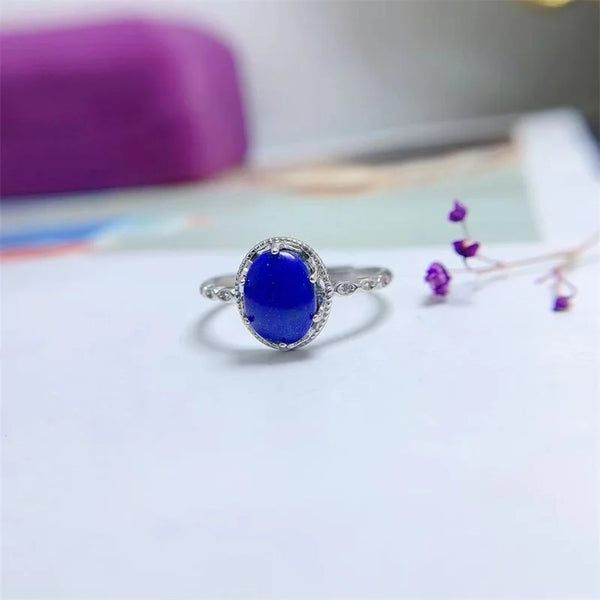 Sterling Silver Lapis Ring for Women