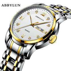 Stainless Steel Ultra Thin Quartz Watch for Men