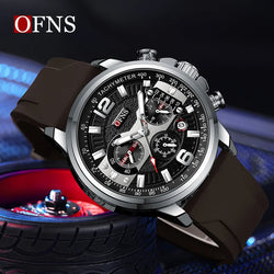 Stainless Steel Quartz Chronograph Luminous Watch for Men