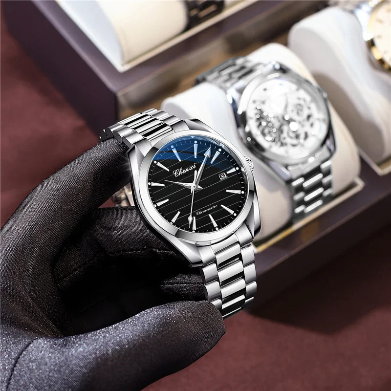 Stainless Steel Quartz Watch for Men