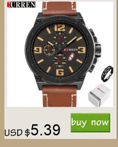 Stainless Steel Quartz Watch, Waterproof, for Men