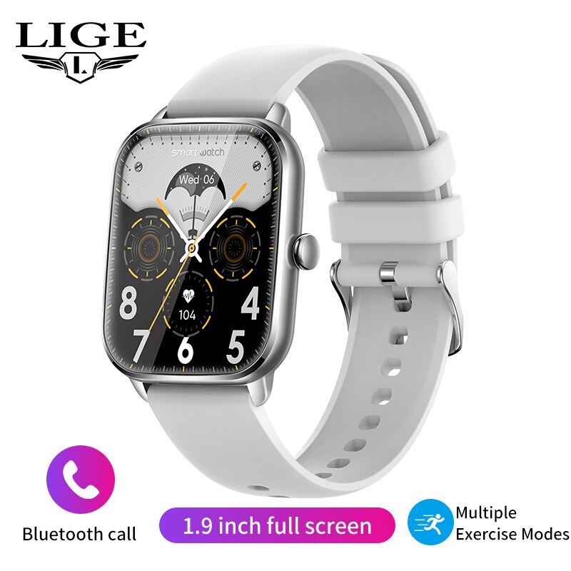 Stainless Steel 1.90 inch Bluetooth Call Full Touch Smart Watch with 100+ Sport Fitness Modes and Waterproofing for Women