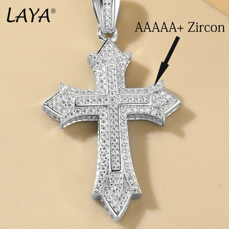 Sterling Silver Cross Pendant for Men and Women