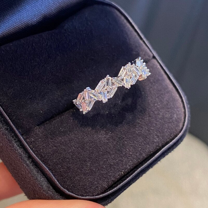 18K White Gold 0.50ctw Natural Diamond Vintage Wedding Ring for Women