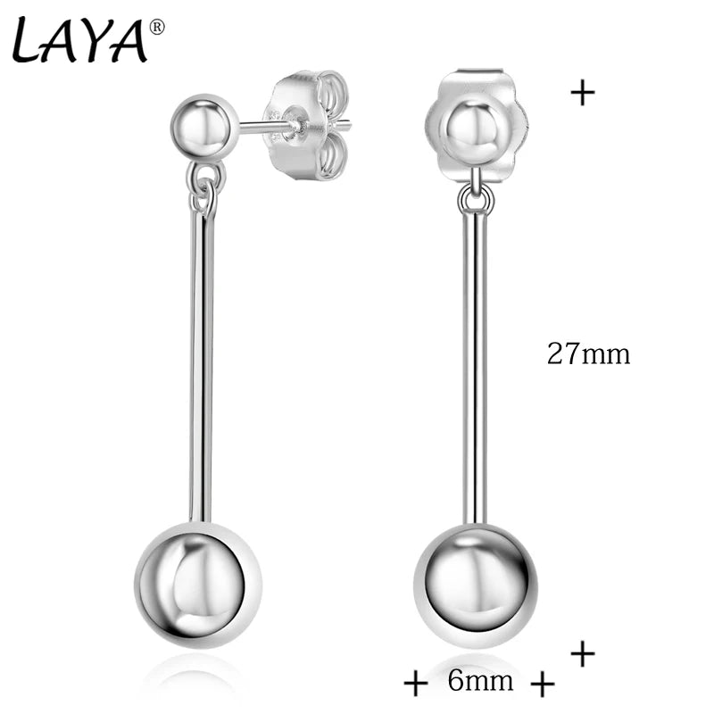 925 Sterling Silver Long Dangle Earrings for Women