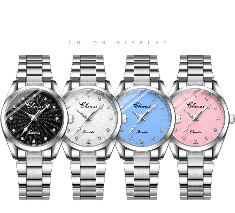 Stainless Steel Quartz Watch for Her