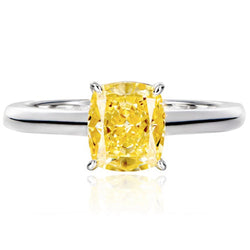 925 Sterling Silver 1.25CT Crushed Ice Cut Citrine Gemstone Ring