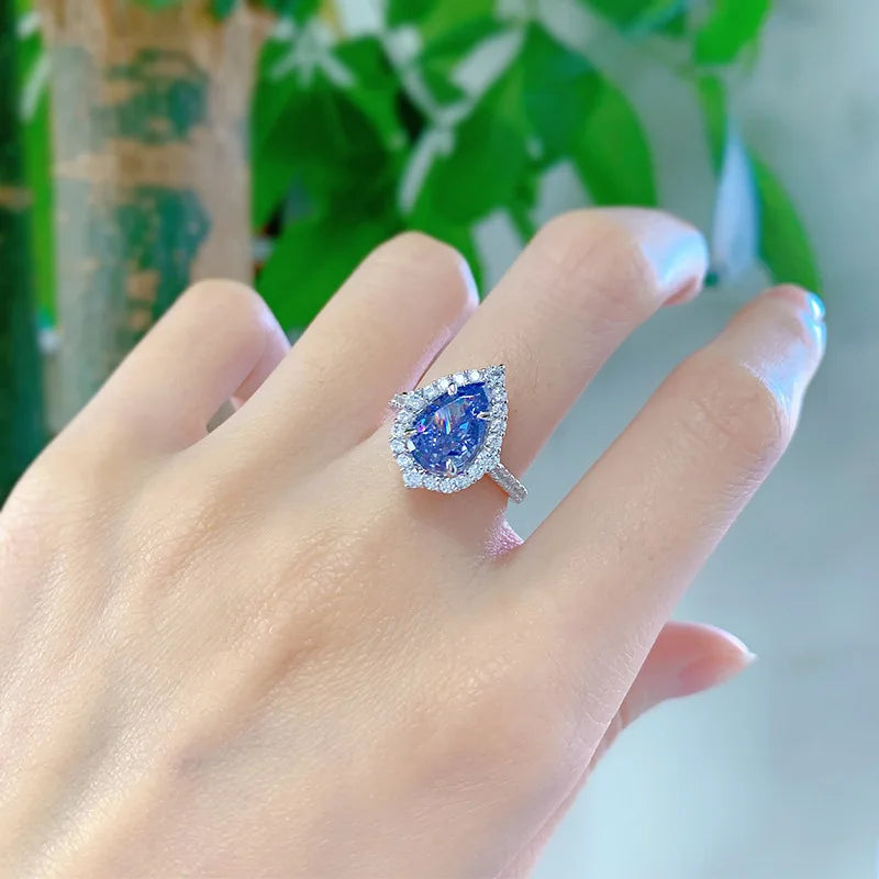 Sterling Silver Tanzanite Ring for Women