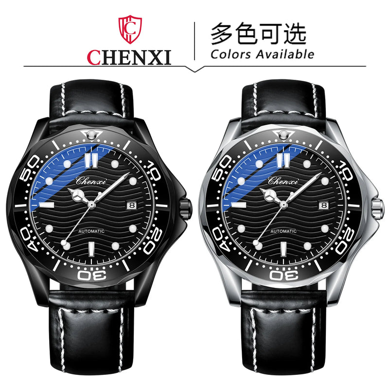 Stainless Steel Luminous Automatic Calendar Watch for Men