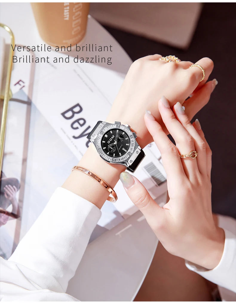 Leather Ultra-Thin Quartz Watch for Women