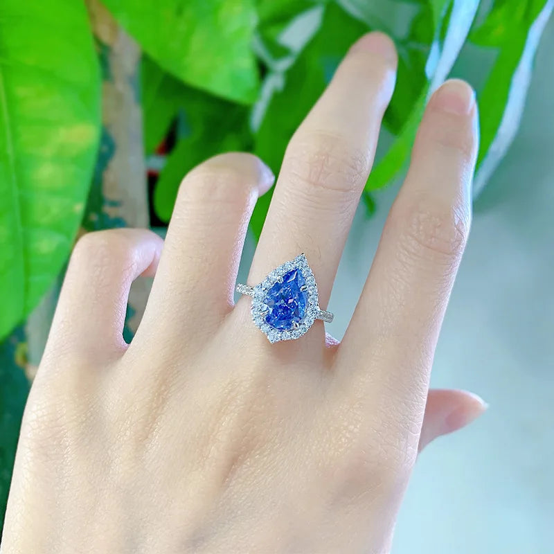 Sterling Silver Tanzanite Ring for Women