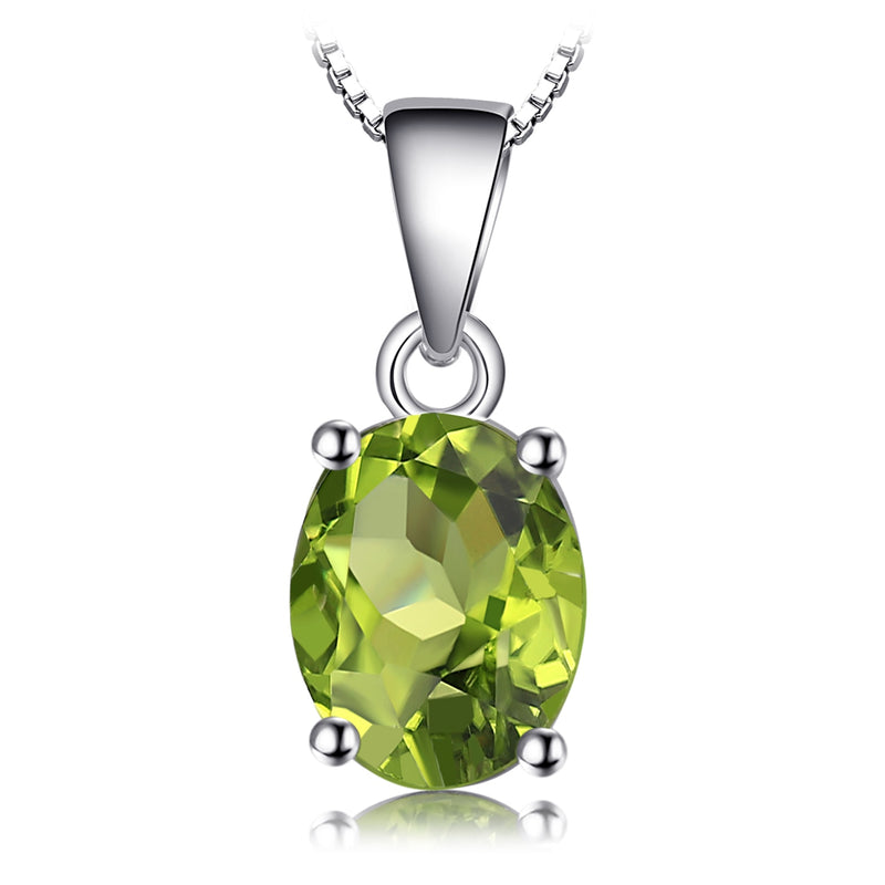 Rose Gold Plated 2.2ct Peridot Pendant for Women